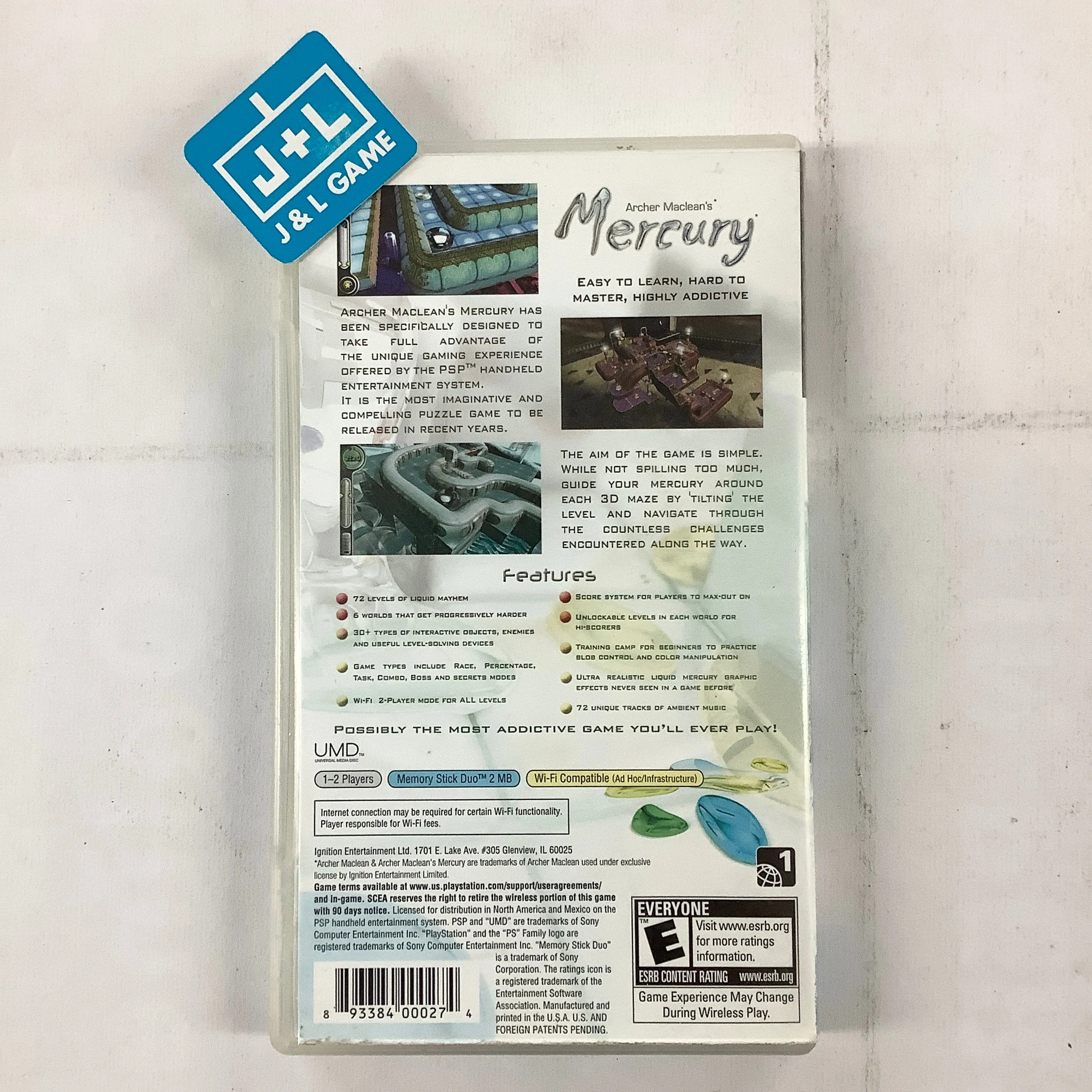 Archer Maclean's Mercury - Sony PSP [Pre-Owned]