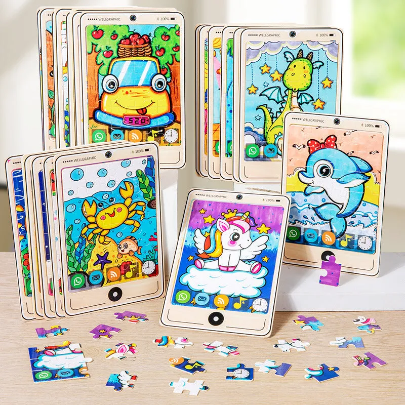 Colorful Wooden Puzzles