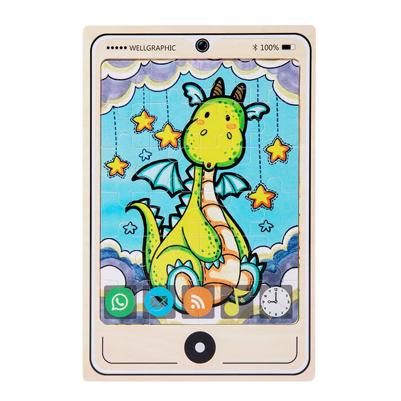 Colorful Wooden Puzzles
