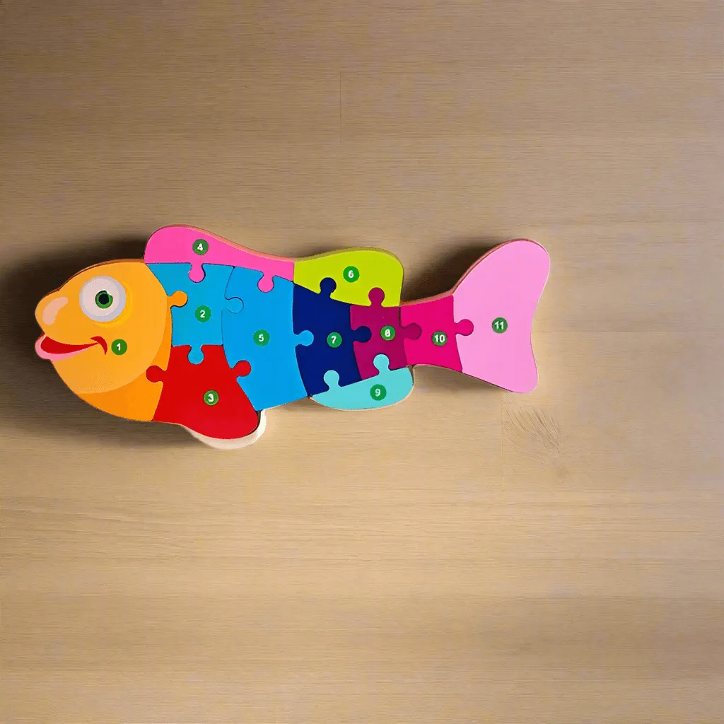 Engaging Animal & Vehicle Themed Wooden Puzzles: Colorful Educational Toy for Toddler Development