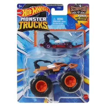 Mattel Hot Wheels Die Cast Monster Truck & Car Singles
