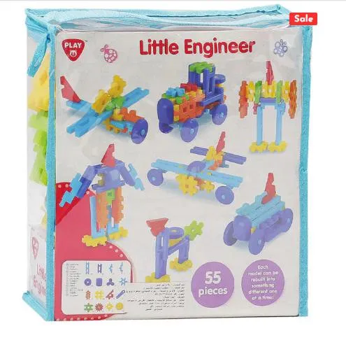 PlayGo Learning Blocks for Kids with 55 Pieces