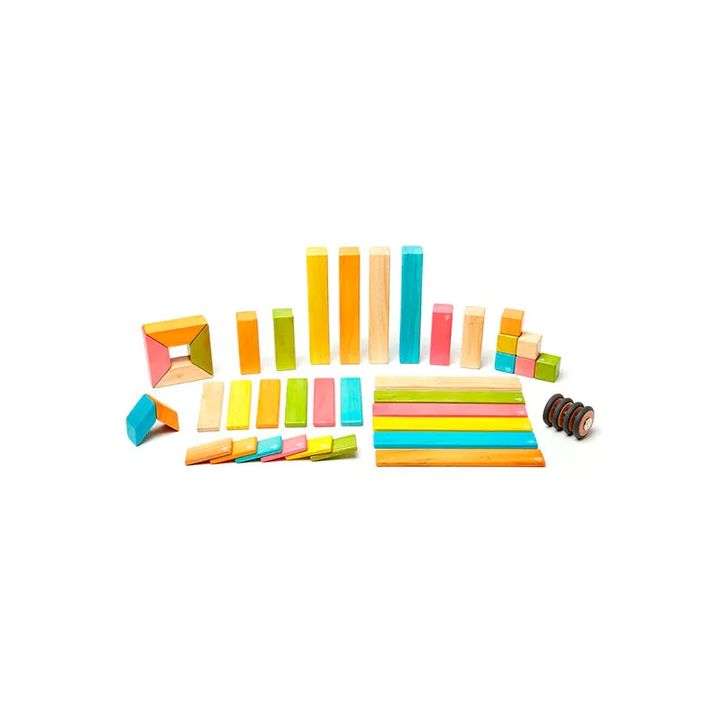 Tegu Tints Magnetic Wooden Blocks 42 Piece