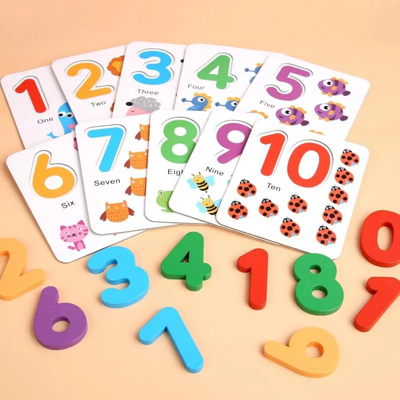 Toys For Children English Spell Words Math Mathematics Early Learning Educational Toys Kids Wooden Montessori Game