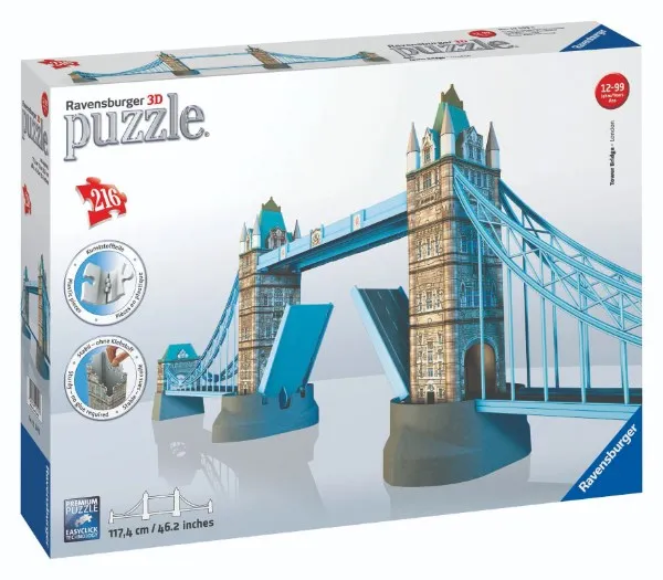 xRavensburger Tower Bridge 3D Puzzle 216pc